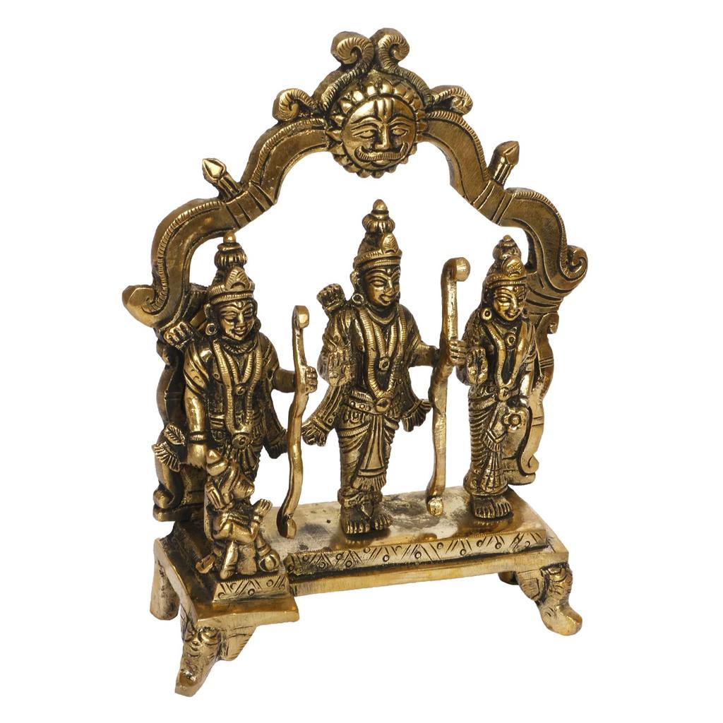 Ram Darbar Murti For Home Decor Bhagwan Ram Sita Laxman Hanuman Idol -6.75 Inch