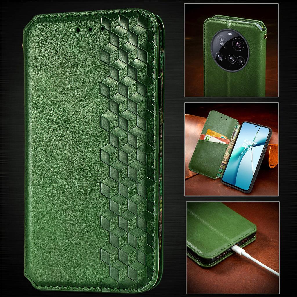 For Xiaomi 15 Ultra Case Rhombus Imprint PU Leather Wallet Phone Cover