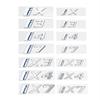 3D ABS Black Silver for BMW I3 Rear Label IX4 Digital Label IX3 Letter Label IX7 Rear eDrive Four-wheel Drive Modification Side