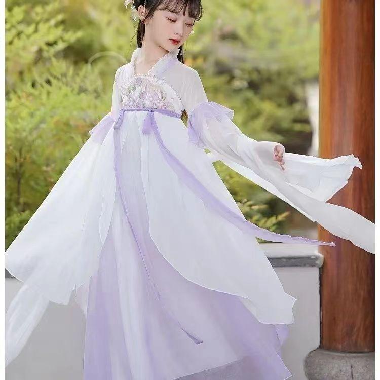 2025 Spring/Autumn Hanfu Ruqun: Super Fairy Ancient Style Tang Suit for Girls