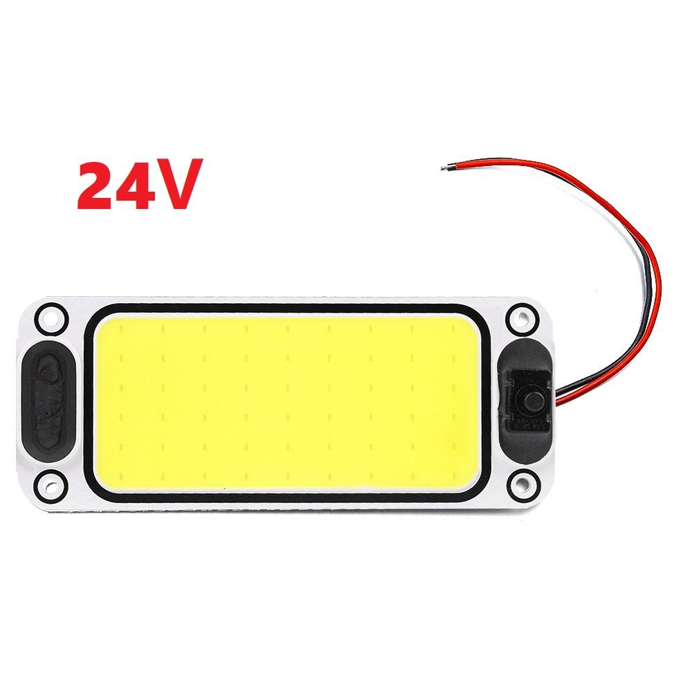 6W Car LED COB Dome Light 12-24V General Motors Automatic Reading Lights with Switch Truck Interior Ceiling Decorative Light Bar