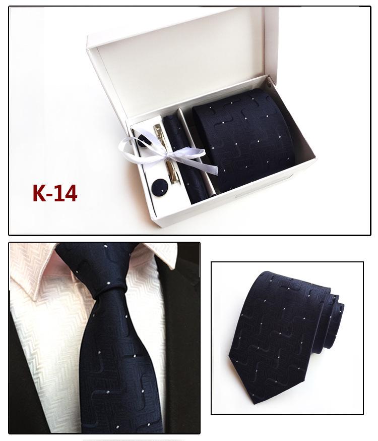 Herren-Krawatten-Geschenkbox 6-teiliges Set Gruppenkrawatte Business-Krawatte