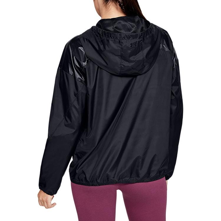 (WMNS) Under Armour Unstoppable Woven Full Zip Jacket 'Black' Women's 1349321-001