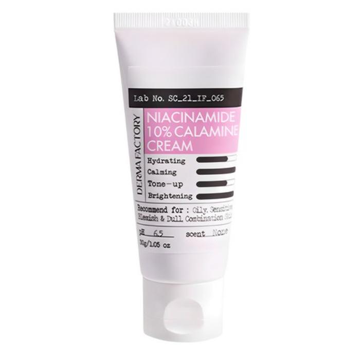 The Derma Factory Niacinamide 10% Calamine Cream 30g – Brightening & Oil Control