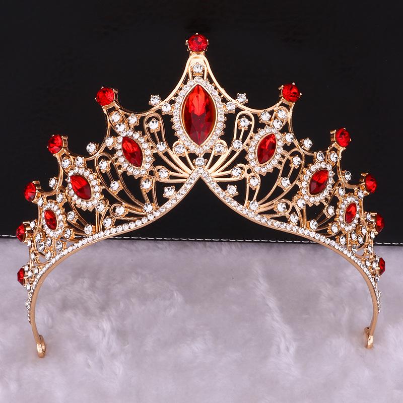 Bridal Crown Tiara Princess Birthday Rhinestone Crown Atmospheric Wedding Dress Accessories