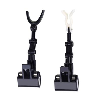 Adjustable Fishing Rod Rack Large Clamp Foldable Fishing Rod Holder 360 Degree Rotations Bridge Raft Fishing Rod Holder