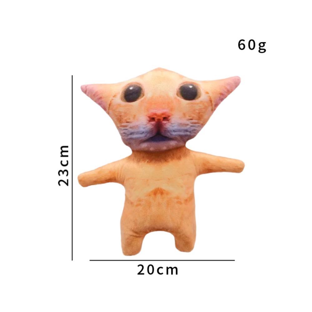 Cartoon Yellow Cat Plush Toys Home Decor Stuffed Cat Doll Creative Cat Pillow Doll Room Decoration