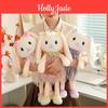 Adorable Snow Bunny Plush Toy Soft Cuddly Rabbit Doll Perfect Girls Gift Huggable Pillow