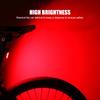 LED COB Bike Rear Light USB Rechargeable Mini Bicycle Rear Tail Light Waterproof 300LM 6 Mode for Cycling Seatpost Night Warning