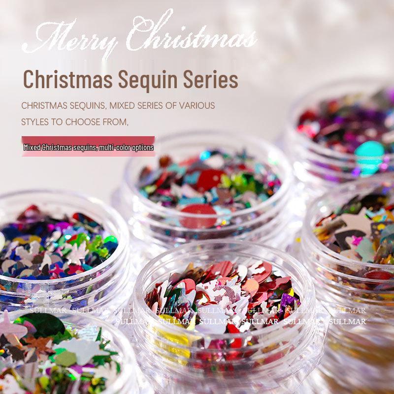 

Nail Art 3D Christmas Sequin Flakes - Mixed Sizes for Autumn/Winter