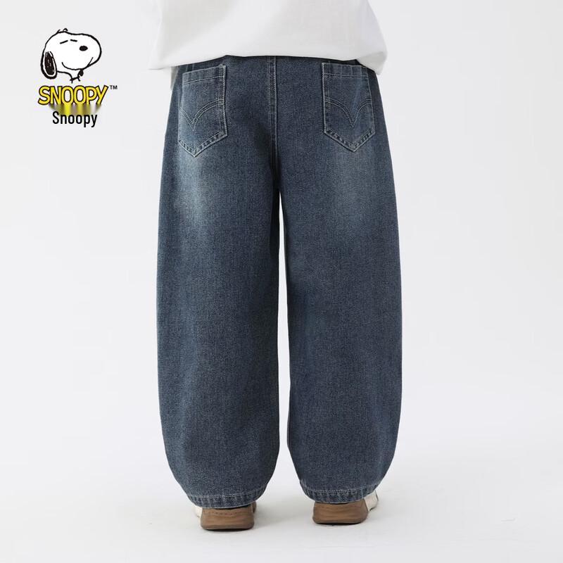 SNOOPY Kids' Loose Fit Denim Jeans