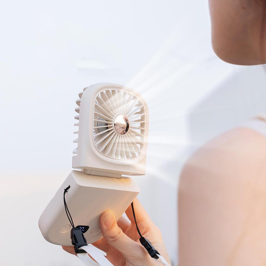 Handheld Mini Fan USB Rechargeable Portable Mute Small Electric Fan Student Dormitory Outdoor Travel Cooling Fan