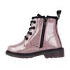Miso Girls Brandi Glitter Side Zip Block Heel Ankle Boots