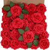 PE Foam Roses Artificial Flowers Wedding Bride Bouquets Decor Accessory Wreath Home table Outdoor Garden festival Party Diy gift