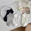 Socks Summer Thin Solid Color Short Tube Confinement Socks Tide Loose Boat Socks Crimped Wide Mouth Socks Cotton