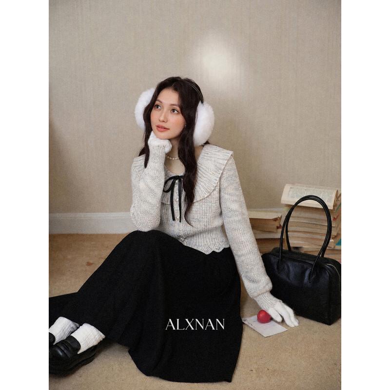 French Style Doll Collar Knit Cardigan