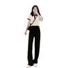 Summer Fashion Trendy Junior-style Slimming Student Girl's Ensemble Set of Two Pieces for Women