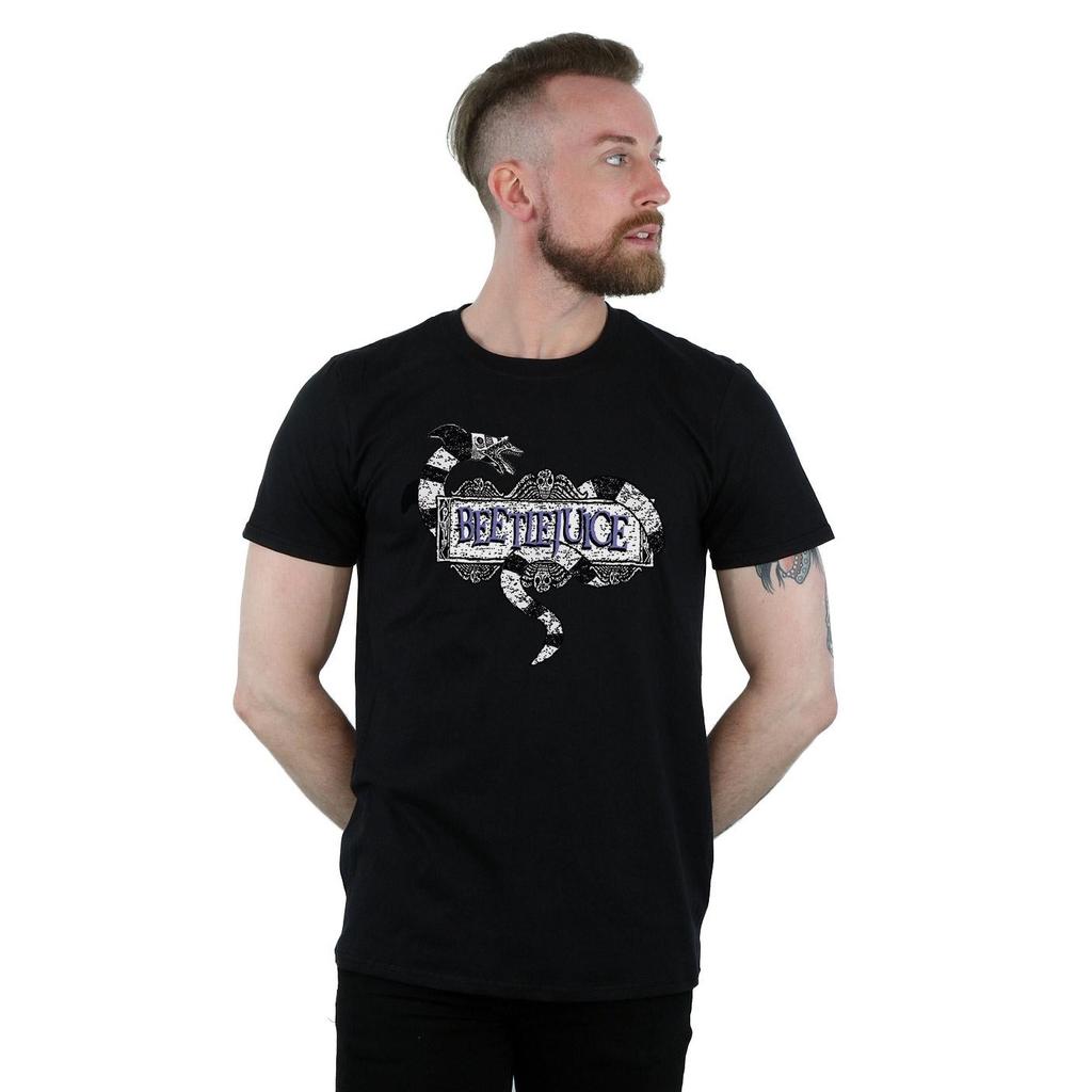 Beetlejuice Mens Sandworm Logo T-Shirt
