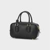 Niche Korean Style Bowling Bag Boston Pillow Bag Genuine Leather Women's Handbag Crossbody Bag Small Square Bag