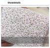 2024 Floral Cotton Cosmetic Bag - Large Capacity, Portable, Hand-Held Storage