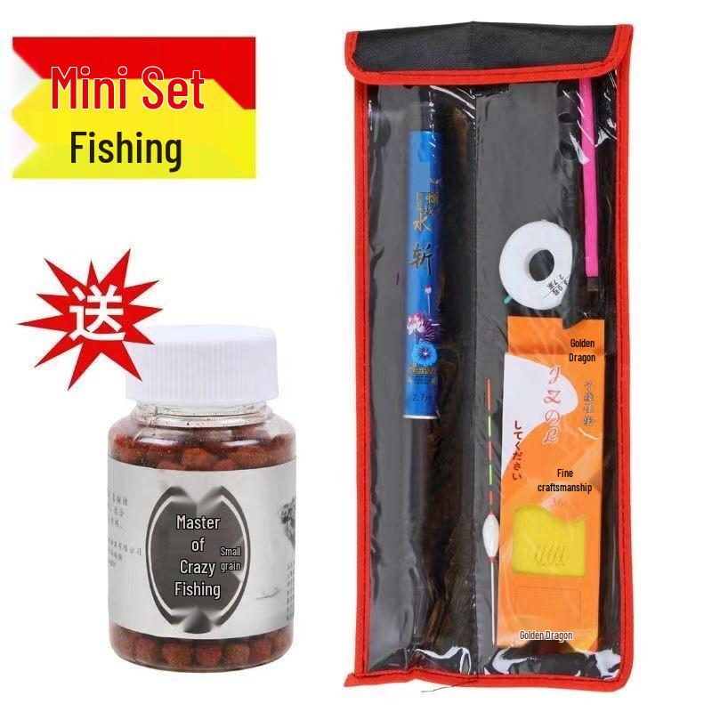 Compact Telescopic Fishing Rod - Mini Portable Fountain Pen Design
