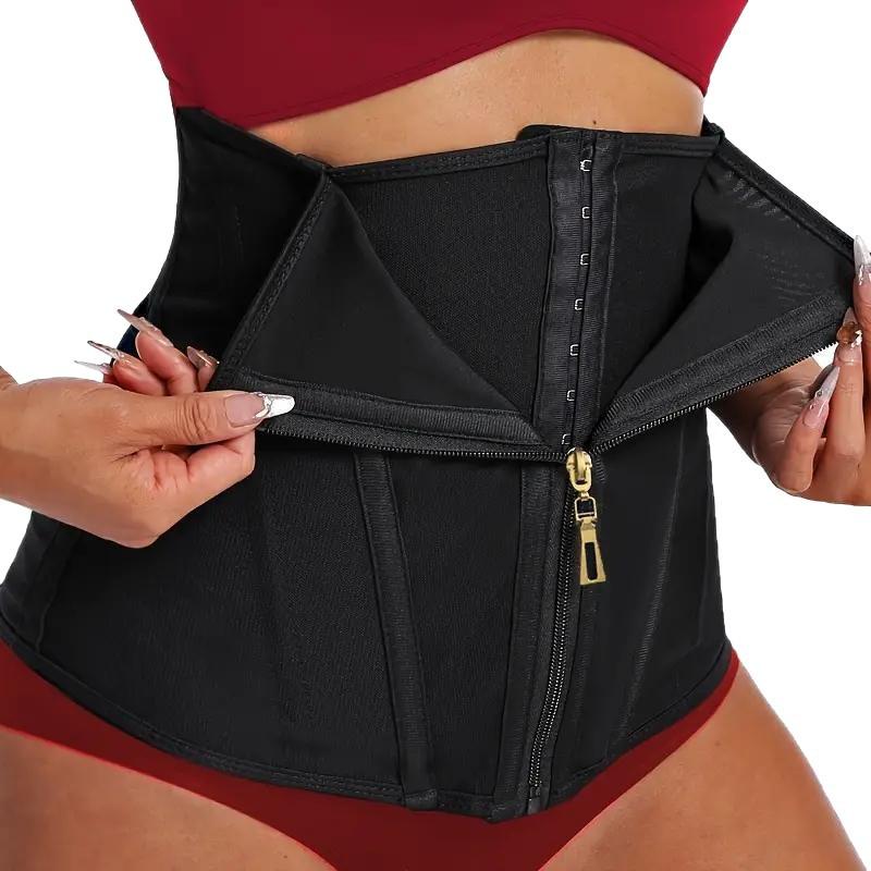 New Waist-sealing Belt Shapewear Zipper-breasted Fitness Yoga Abdominal Control Sports Plastic Belt Abdominal Belt