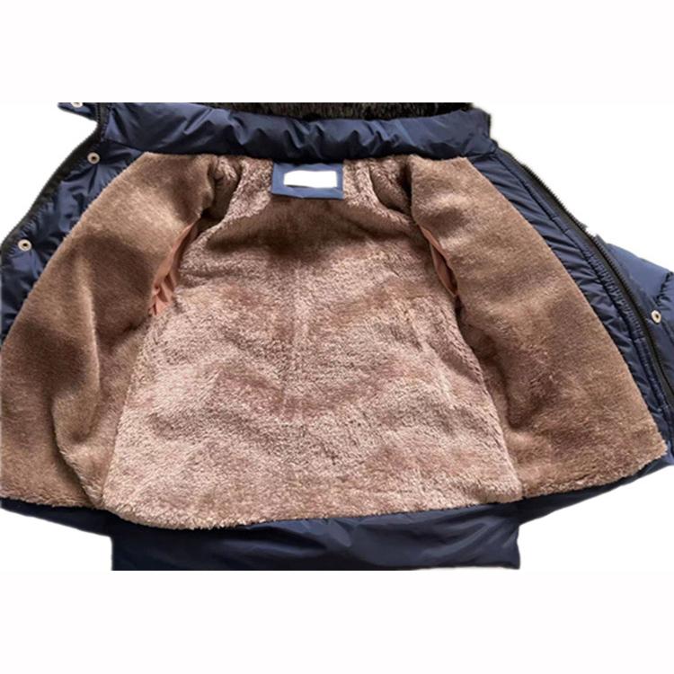 Winter Boys Padded Jacket Children's Thick Down Padded  Velvet Jacket Small Children