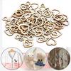 200pcs Handmade Hollow Heart Shape Wood Natural Wood Hollow Love Heart Wooden Crafts  DIY Crafting