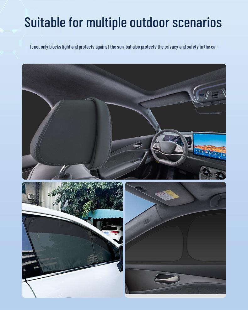 Denza 25 N8L Car Window Sunshade: Heat Insulation, Sun Protection, Privacy, Opaque Camping Shield