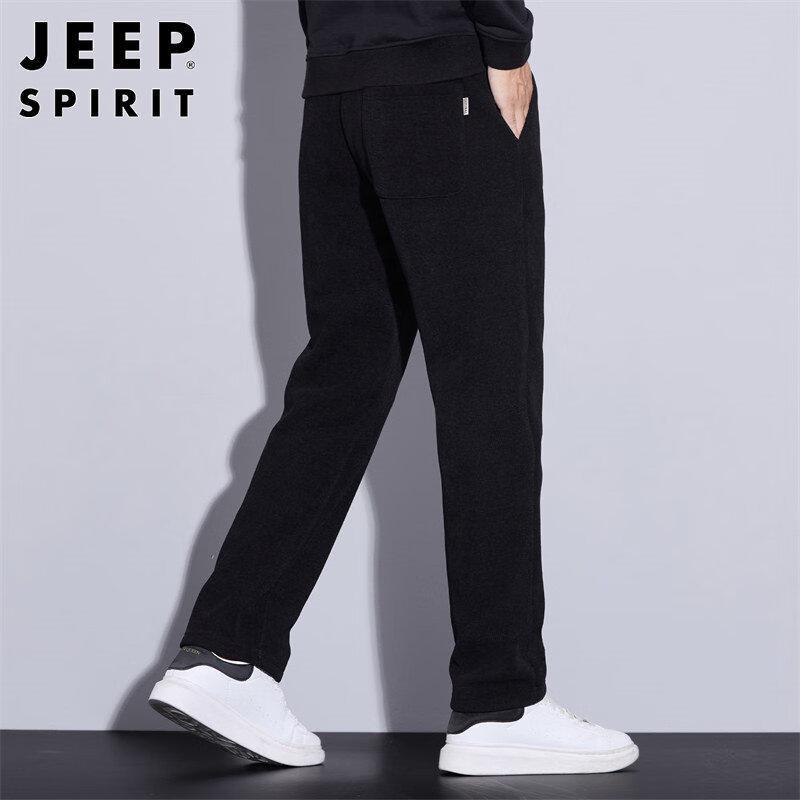 JEEP SPIRIT Men's Corduroy Straight-Leg Casual Sweatpants