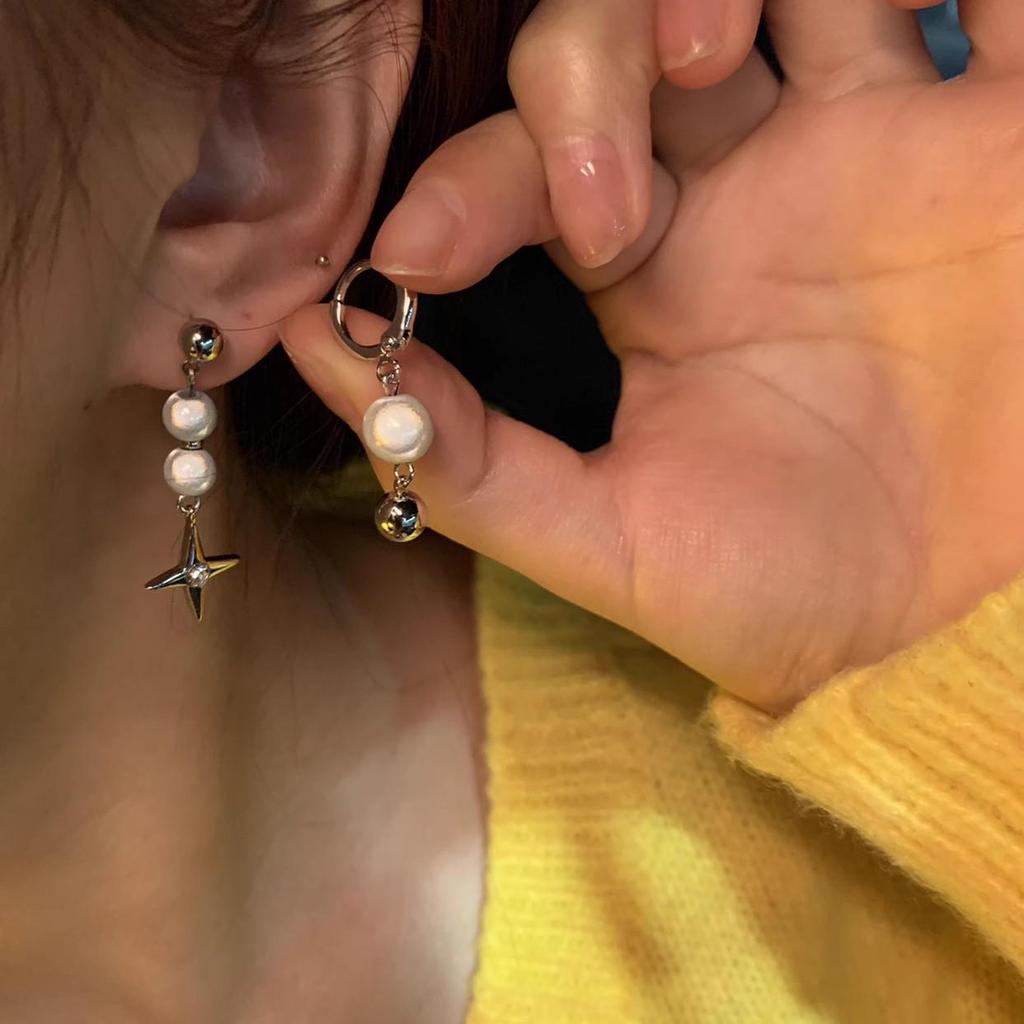 Luxurious European & American Diamond Tassel Stud Earrings for Evenings and Parties