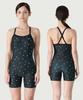 Jeteseu Women'S Soft Shield X-Back 3/4 Indoor Swimsuit Heart Sprinkle L9A6303
