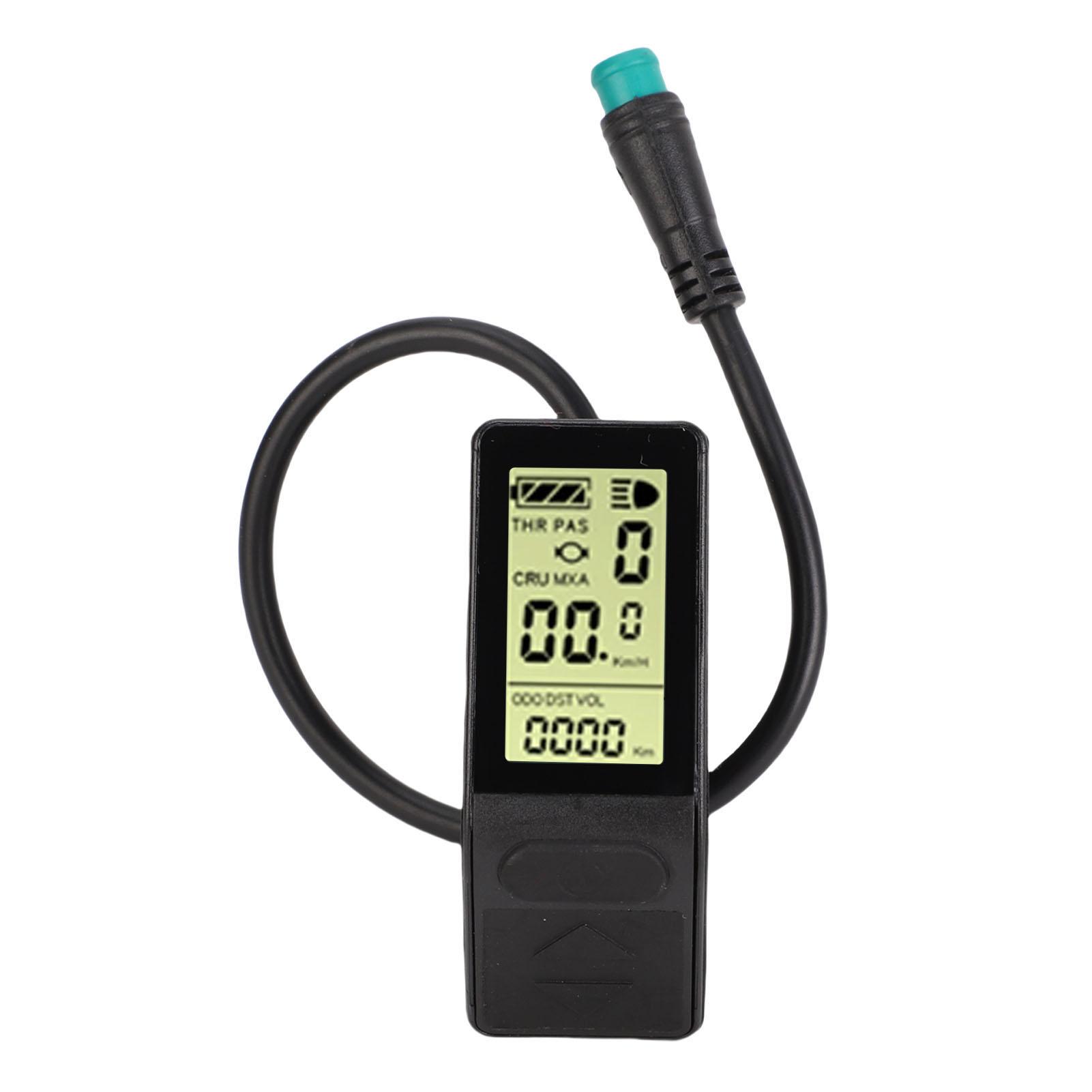 

Electric LCD Control Panel 5 Pin Water Proof Connector External Buttons Color Screen Electric Bike Conversion Kit Panel