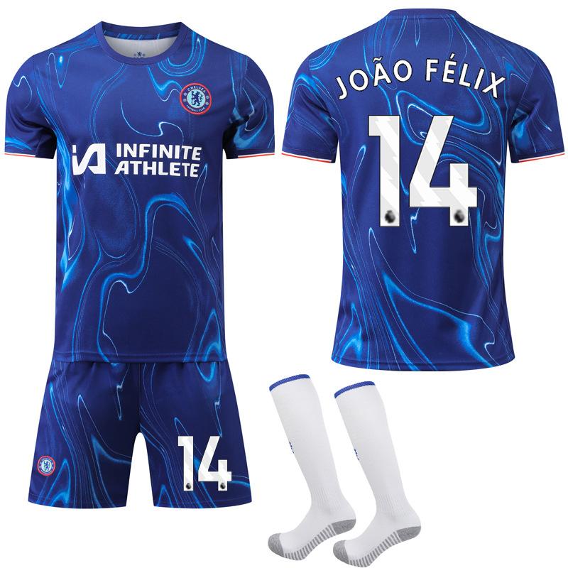 2024-25 Chelsea Football Jersey Set Jersey No. 20 Palmer 7 Neto 14 Felix Jersey Spot