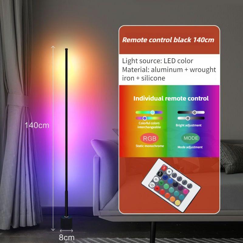 LED Modern Nordic Minimalist Light Living Room Bedroom Remote Control Luxury Standing Lights Household RGB Floor Lamp