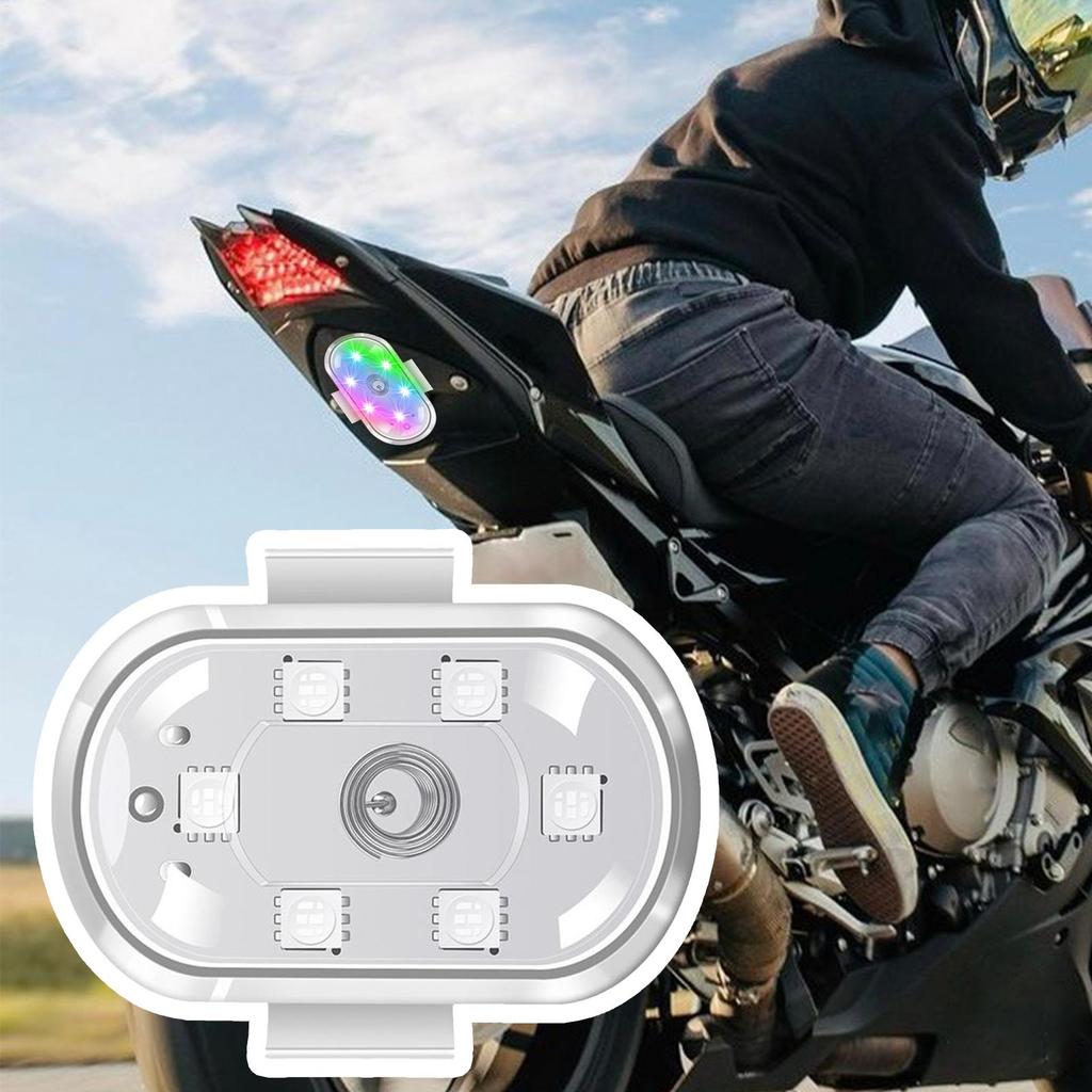 LED Strobe Lights 8 Colors LED Lighting With 10 Flash Modes Rechargeable RGB Rock Interior Lights For Drone Bike RC Boat Scooter