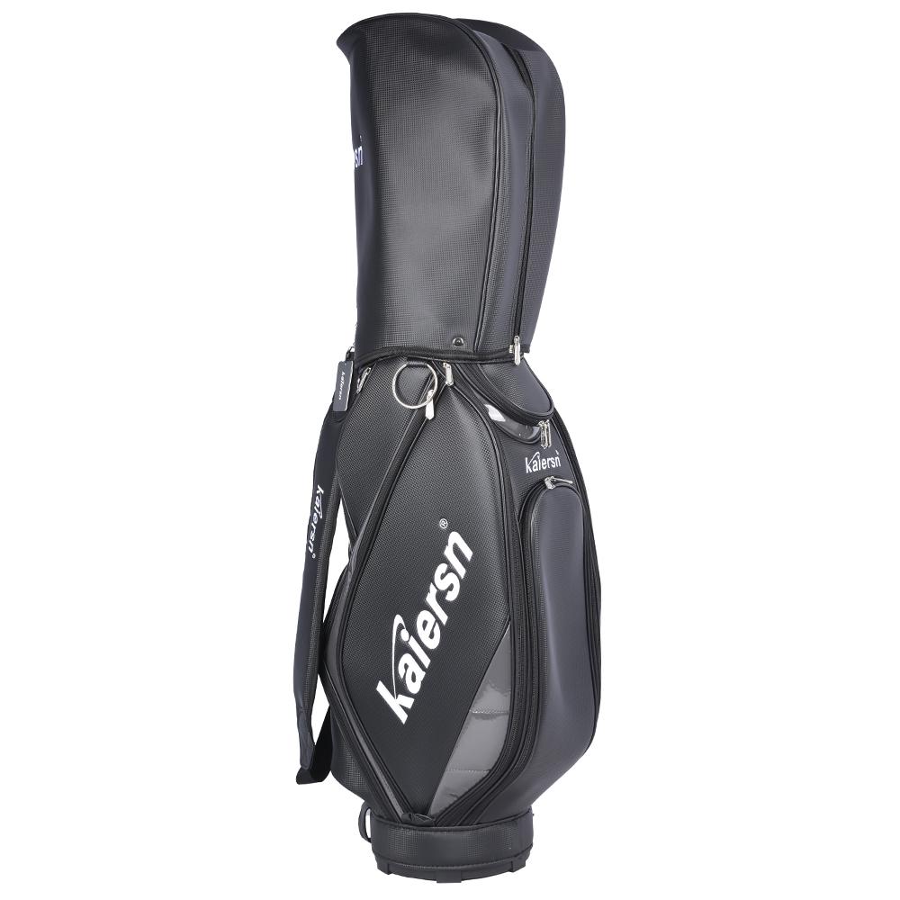 Kaiersn Golf Bags PU Waterproof Large Capacity Standard Bag Hold 15 Golf Clubs