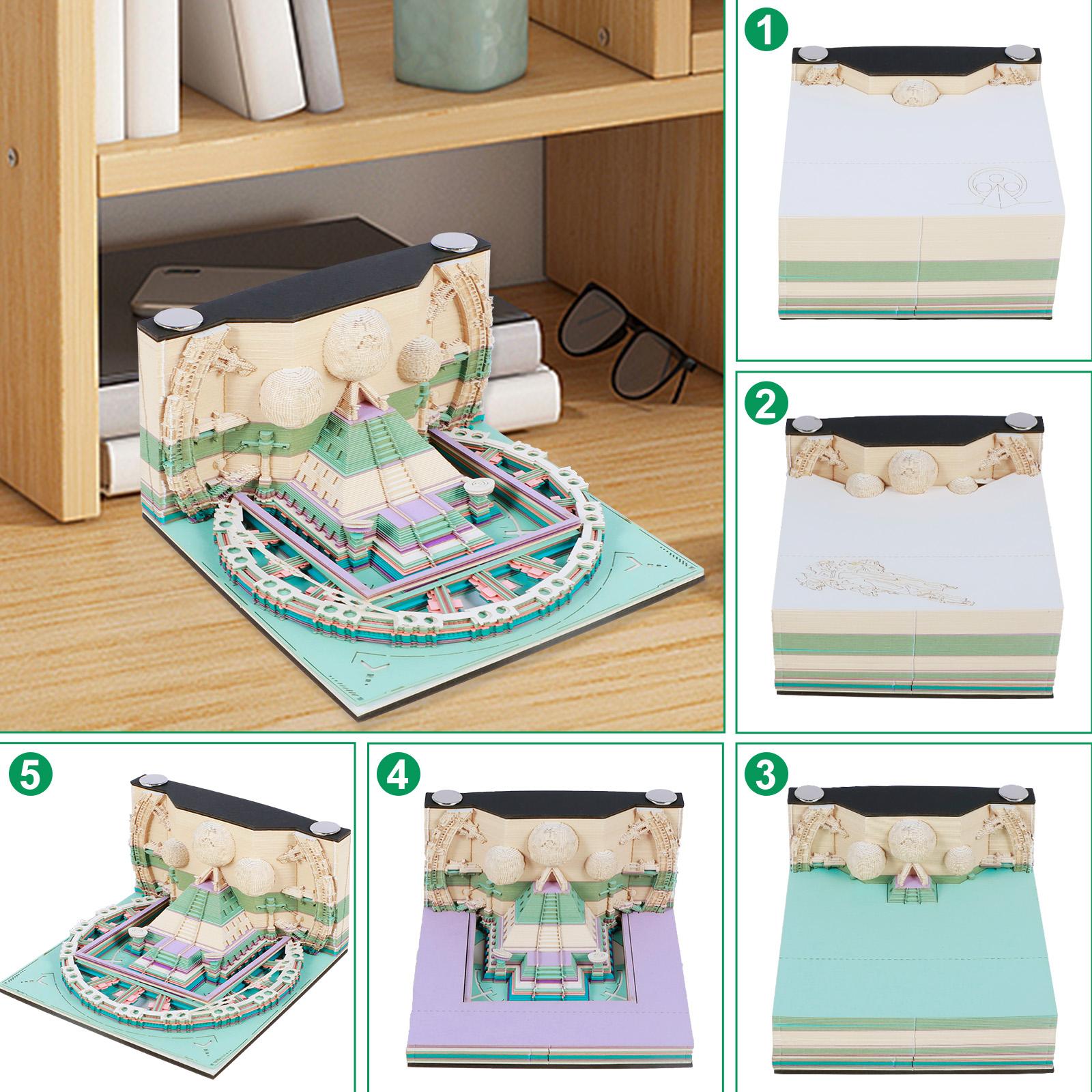 

Креативные 3D Арт Заметки Многофункциональный Коврик для Заметок 3D Модель Блокнот DIY Красивое Украшение Стола Заметки Дом Офис Подарок на День Рождения