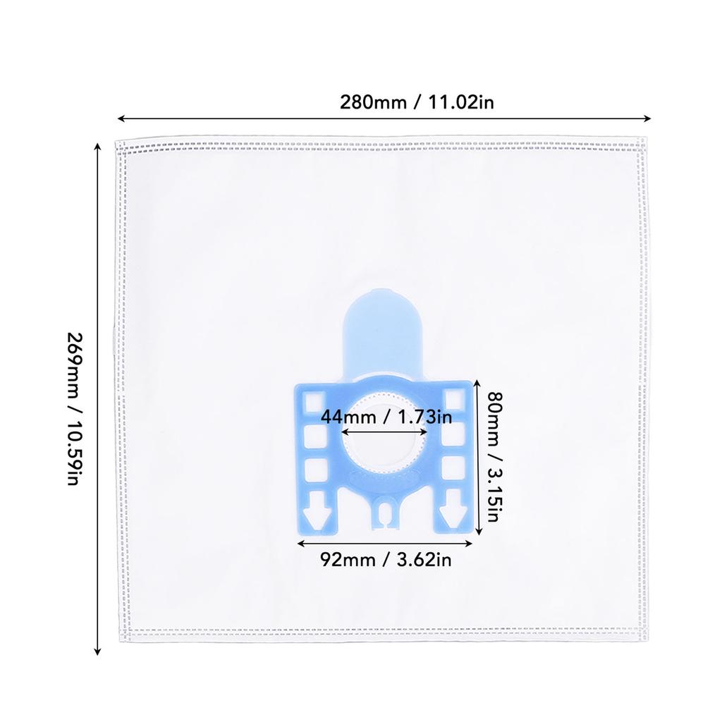 10pcs Vacuum Cleaner Dust Bag Nonwoven Tear Proof Dust Bag for GN S8310 8390 S2121 Series