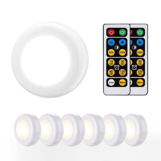 

Свет для кухонного шкафа с регулируемой яркостью, сенсорный беспроводной цветной светодиодный ночник с двойным датчиком