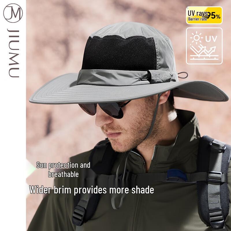 JIUMU Men s Outdoor Sun Protection Fisherman Hat