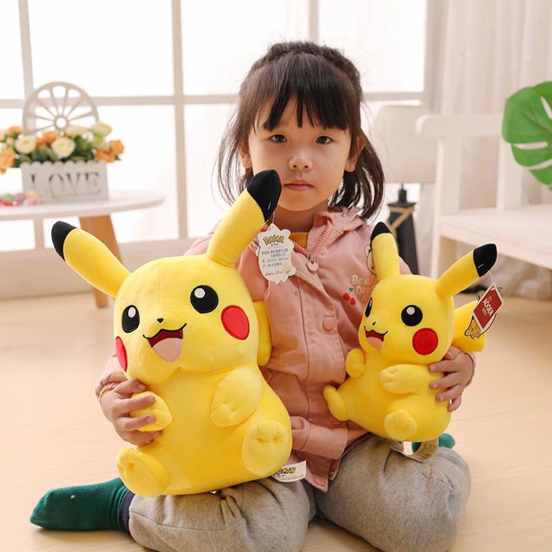 Kawaii Big Size Pikachu Stuffed Toy Anime Pokemon Kawaii Pikachu Plush Doll Large Stuffed Room Decoration Soft Toys For Kid Gift