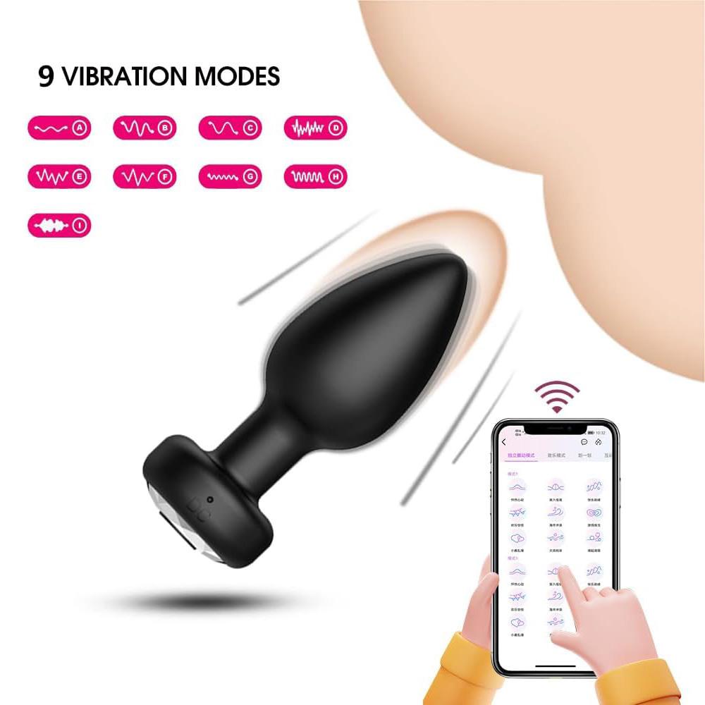Wireless Remote Control Vibrating Women Plug Anal Vibrator Ass Dildo Prostate Masturbation Massager Sex Toys for Men and Couples