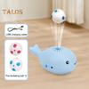 Electric Floating Ball Cat Toy Lightweight Portable Whale Shaped Rechargeable Easy To Use Electric Moving Ball Interactive Pet Toy