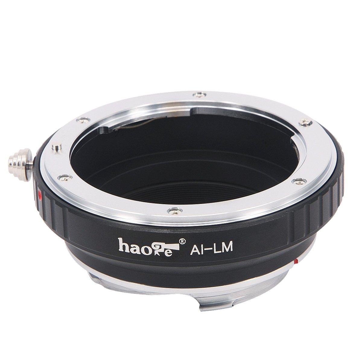 

Haoge Lens Mount Adapter for Nikon Nikkor Lenses to Leica M LM Mount M F/AI/AIS/D Cameras, M240, M240P, M262, M3, M2, M1, M4, M5, M6, MP, M7, M8, M9,