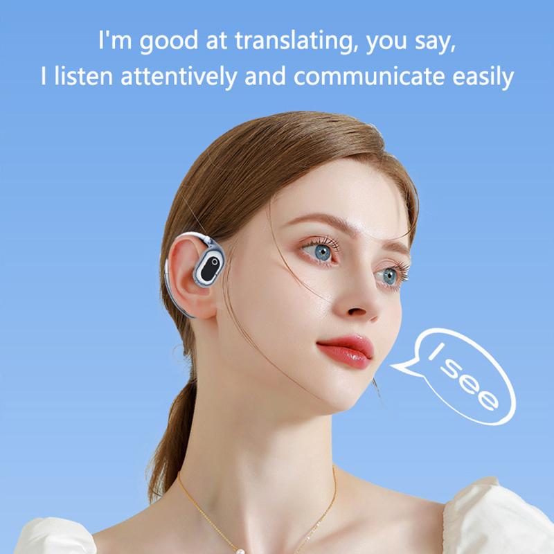 Ai Language Translation Tws Wireless Ear Hanging Earphone Headphone Headset For Iphone For Samsung Huawei Long Battery Life
