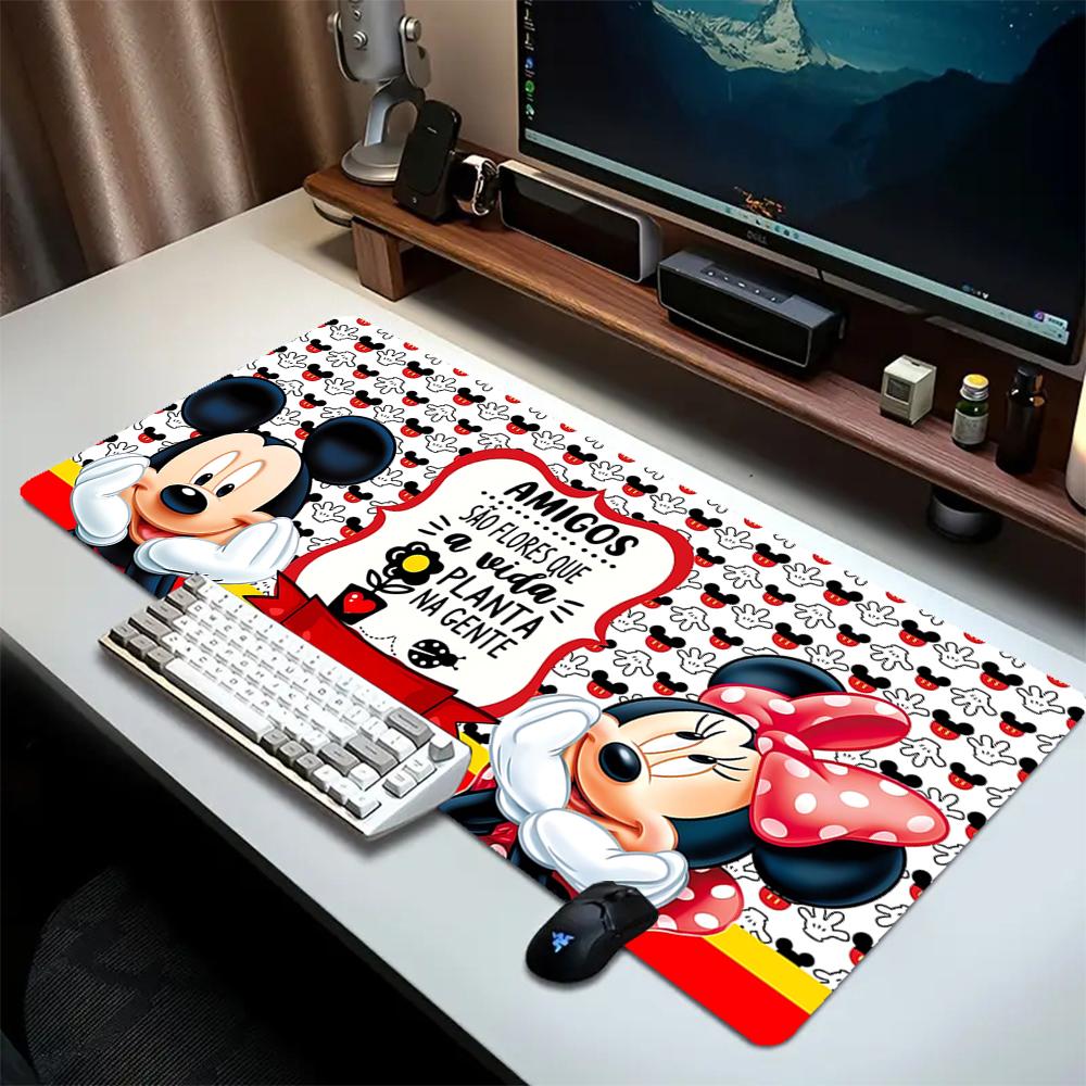 1Pc Mickey Minnie Mouse Easter Theme Mouse Pad 2Mm Thick Rubber Base Perfect Bedroomofficegame Room Ideal Gift Computer Keyboard Enthusiasts