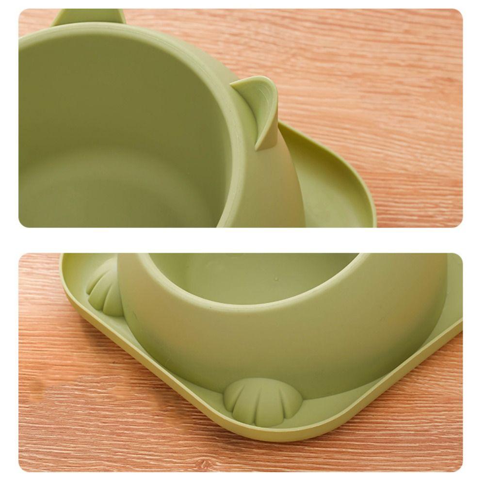 Stainless Steel Pet Food Dispenser Bowls with Non-Slip Pad Cat Feeder Cat Bowl Container