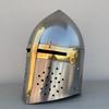 Medieval Knight Sugerloaf Helmet-Great Helmet-Templar Helmet-Larp Costume Cosplay  Roleplay