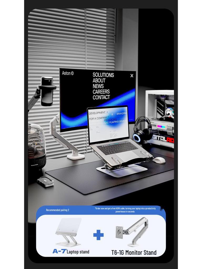 SONGMONITOR T6G Mechanical Arm Desk Stand